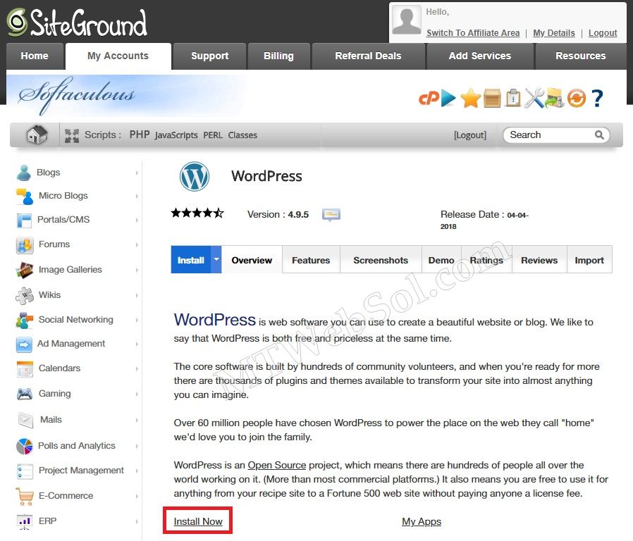 Two Fast Ways To Install Wordpress on Siteground Hosting