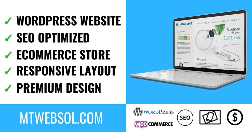 Develop SEO Optimized Business WordPress Website