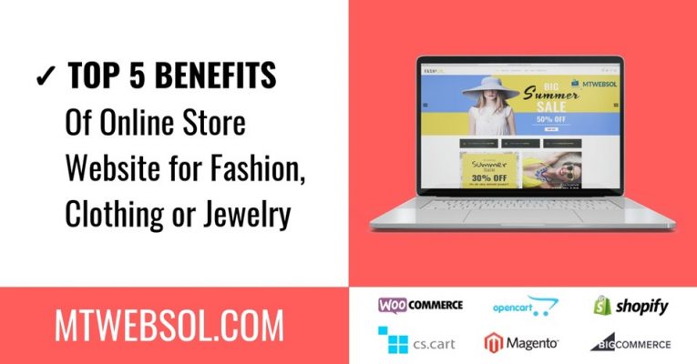 5 Benefits of Having an Online Store for Fashion, Clothing & Jewelry in 2019