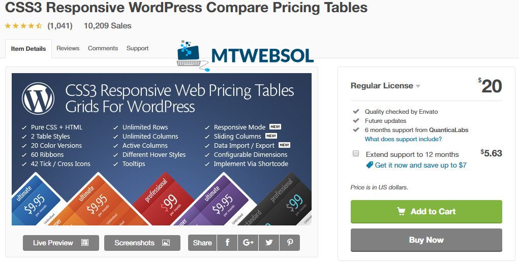 8 Best WordPress Price Comparison Table Plugins in 2024