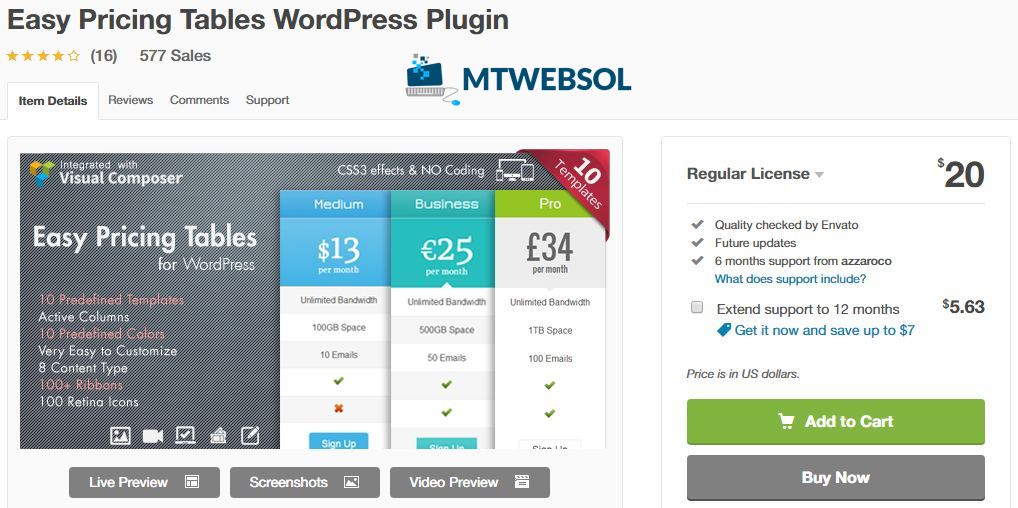 8 Best WordPress Price Comparison Table Plugins in 2024