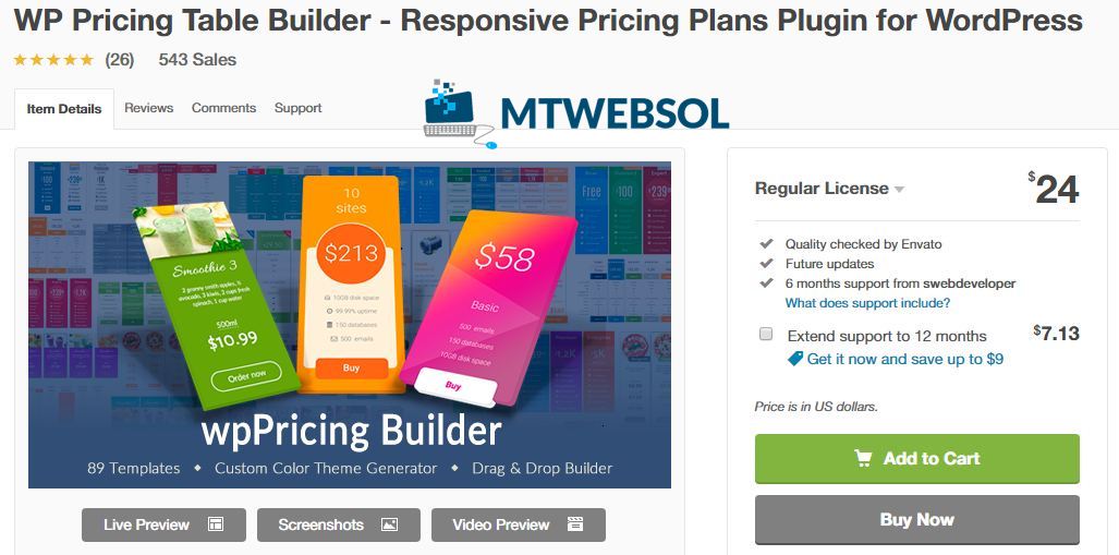 8 Best WordPress Price Comparison Table Plugins in 2024